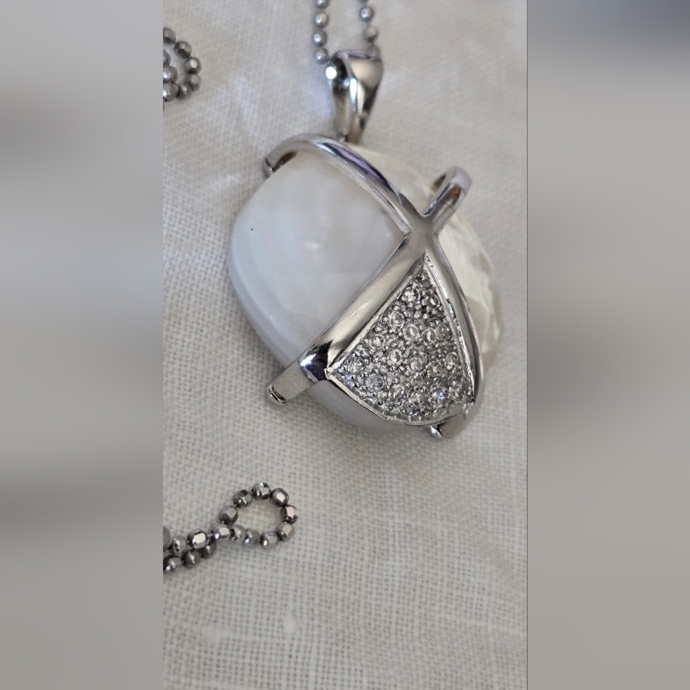 Earrings Neclace Set Mother Pearl 925 Sterling - Picture 14 of 16
